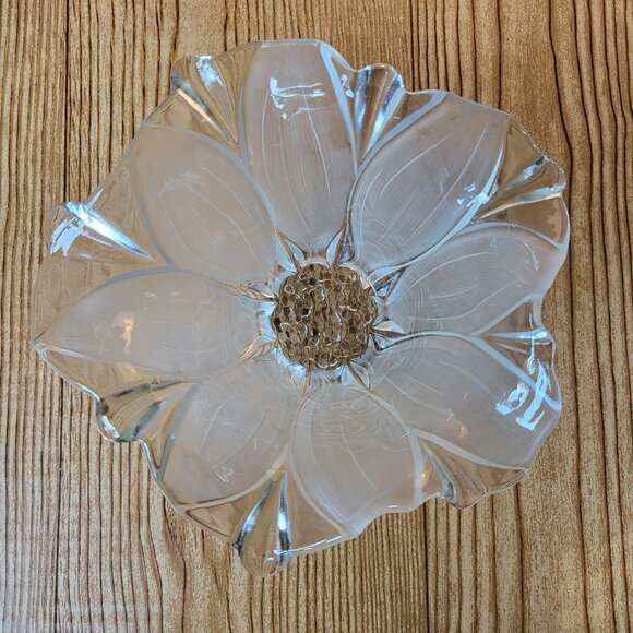 Vintage Walther Glas Frosted Glass Flower Bowl Susanna Satiniert design - Picture 1 of 16